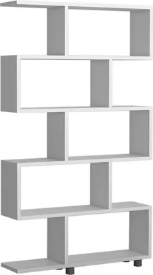 Produktbild von Bücherregal Dmarasch, Büroregal, Mobiler Buchhalter, Bücherbrett, 90x20h156 cm, Weiß