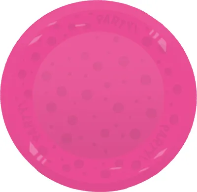 Produktbild von Mehrweg Teller 21 cm | 1 Stück Pink fluoreszierend