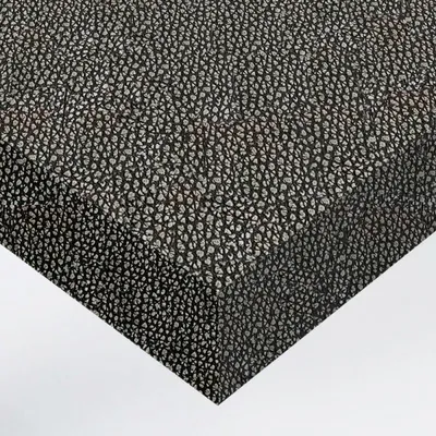 Produktbild von DIMEXACT - DIMEXACT Kleberolle mit gehämmertem Ledereffekt in Schwarz und Silber in einer Rolle von 122 cm x 10 Meter(n) -122 cm x 10 m - en Rouleau