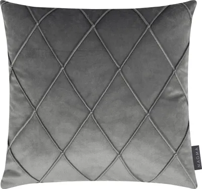 Produktbild von Kissenhülle - Grau - Polyester - 40 x 40 cm - mit Reißverschluss