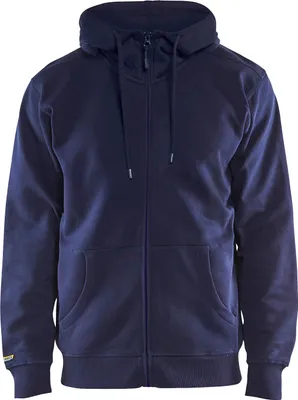 Produktbild von Blakläder Sweatshirt mit Kapuze und Reißverschluss 3366 1048 in div. Farben, Farbe:marineblau, Größe:4XL