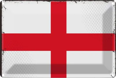 Produktbild von vianmo Blechschild 12x18 cm Englands England Flagge Fahne Wappen