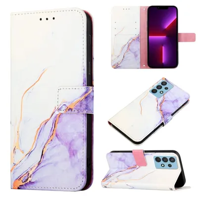 Produktbild von König Design Hülle kompatibel mit Samsung Galaxy A33 5G Kunstleder Handyhülle - Handy Case Motiv 5