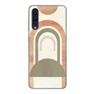 Produktbild von MuchoWow® Handyhülle Schutzhülle Hülle für Samsung Galaxy A30s Rosa - Grün - Abstrakt Silikon Softcase Handy Hülle - Karteninhaber