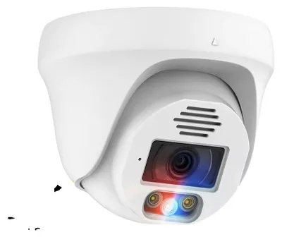 Image de Caméra de surveillance, résolution 8,0 MP, compression H.265, audio bidirectionnel, compatible ONVIF, vision nocturne