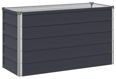Immagine prodotto di Aiuola rialzata da giardino, colore antracite, dimensioni 100 x 40 x 55 cm