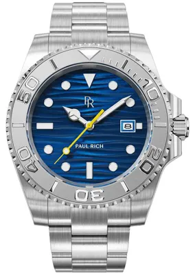 Produktbild von Paul Rich PR-46708 Herrenuhr Crystal Bay Azure Sea Silver Blue 40mm 5ATM
