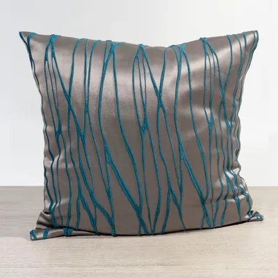 Produktbild von Kissen von Lysel - blau Obella 46x46, reines Polyester Dekokissen