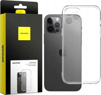 Obrázek produktu pro Silikonové pouzdro SPACECASE Clear Case pro iPhone 12 Pro Max Průhledný