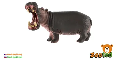 Immagine prodotto di Ippopotamo anfibio zooted in plastica 11cm