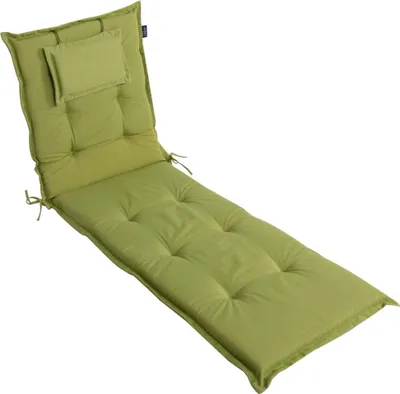 Produktbild von LILENO HOME Sonnenliege Auflage als [1er Set - Rollliege] in Grün - Gartenliegen Auflage perfekt für Strandliege - Polster Auflage für Gartenliege (188x60x8cm) MAR