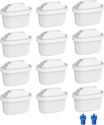 Produktbild von Overbest Filterkartuschen, Ersatz für Brita® Maxtra+® Plus,12 Stück,Ersatz für Maxtra Pro® All-in-1 Wasserfilter, Kompatibel mit Brita® Marella® Kanne
