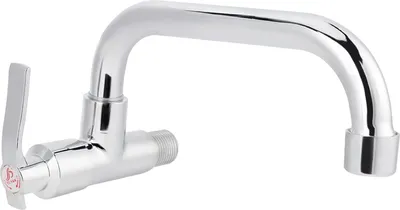 Obrázek produktu pro Vodovodní baterie VIFERR, nástěnná kuchyňská baterie G1/2", kohoutek na studenou vodu pro kuchyňský dřez (25 cm)