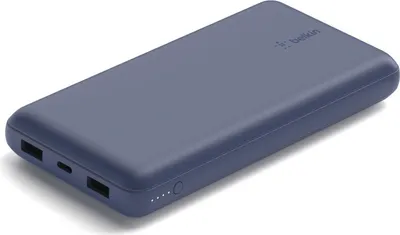 Image de Belkin Powerbank 20.000mAh bleu 15W+USB-A/C Kab. 15cm BPB012BTBL