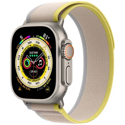 Obrázek produktu pro Náramek Trail Loop pro Apple Watch Series 1 až 11 / SE / Ultra (44/45/46/49 mm) – velikost M/L – žlutá / béžová