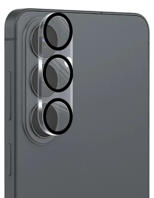 Image de Avizar, protection d'objectif pour Galaxy S26 Plus, en verre trempé monobloc 9H, noir/transparent