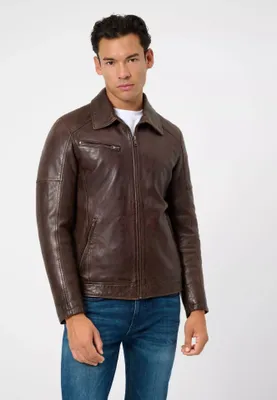 Produktbild von Herren Lederjacke Ricano CLAUDE – Braun / XXL