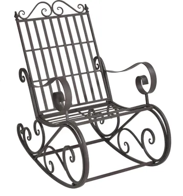 Hojdacie kreslo Geraldton 92x59x90cm Hojdacie kreslo Country Style Swing Armchair Metal Green [en.casa]