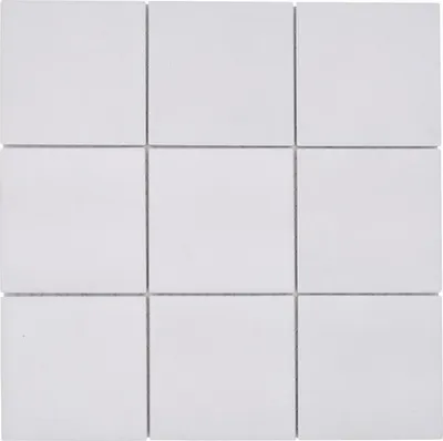 Produktbild von Keramikmosaik RAT 200 30x30 cm weiß matt und Rutschhemmend