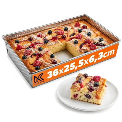 Zdjęcie produktu dla KADAX Blacha Forma Do Pieczenia Ocynowana 36x25x6cm