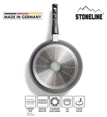Produktbild von Stoneline 19058 Bratpfanne, 28 cm max. Durchmesser, Aluminium, Induktionsherd-geeignet, Antihaftbeschichtung