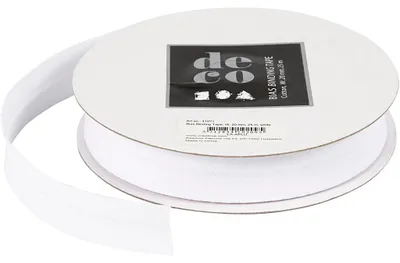 Produktbild von Schrägband, B 20 mm, Weiß, 25 m/ 1 Rolle [HOB-41071]