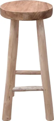 Image de vidaXL Tabouret de bar en teck massif