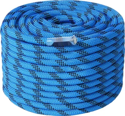 Obrázek produktu pro Statické horolezecké lano 12,7 mm 60,96 m modré - Venkovní lano pro lezení - Normy ASTM - Zatížení při přetržení 32 kN - Kontrolované slaňování - Polyester - Průmyslové použití