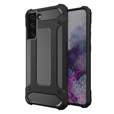 Produktbild von HQWear Hybrid Armor Case für Samsung Galaxy S23 Plus, Schwarz