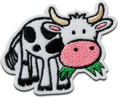 Obrázek produktu pro Kravské zvíře - nášivka, nažehlovací nášivka, nášivka, nášivky, k nažehlení, velikost: 3,8 x 5,4 cm
