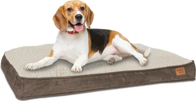 Produktbild von Hundebett Hundekorb Hundekissen 82 x 58 cm Waschbar & Rutschfest Happy Dreams M Braun ib style®