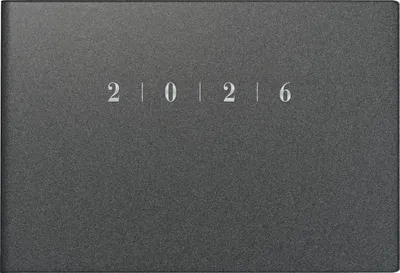 Produktbild von rido idé Taschenkalender "Septimus Reflection" 2026 grau