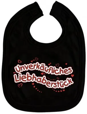 Produktbild von Baby-Lätzchen mit Druckmotiv - Unverkäufliches... - 07074 - schwarz