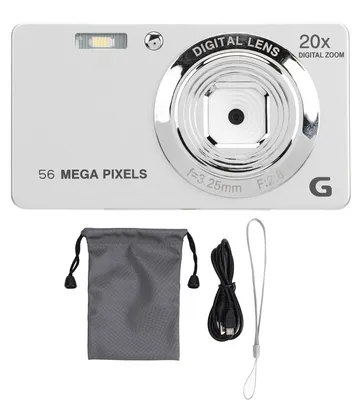 Image de Appareil photo numérique 4K pour la photographie, 56 MP, autofocus, vlogging, zoom 20x, stabilisation vidéo, avec écran LCD de 2,7 pouces