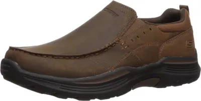 Produktbild von Skechers Herren Expended-Sevenoleather Leder Slip on Mokassin, CDB, 45 EU X-Weit