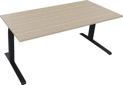 Produktbild von Sitz-/Stehtisch Kufe Doppels. Quad. B1800xT800xH645-1275 an/Eiche Nat