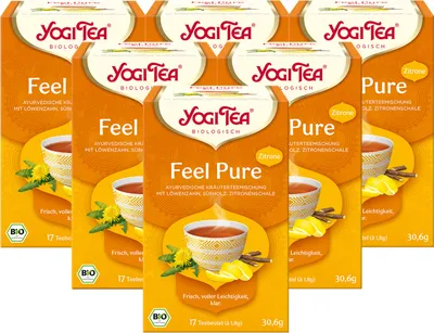 Immagine prodotto di 6 xYogi Tea Feel Pure Lemon | 6 x 30,6g