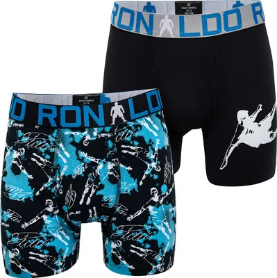 Produktbild von CR7 Cristiano Ronaldo Retro-Boxer unterhose männer Basic Solid Black Print 116/128