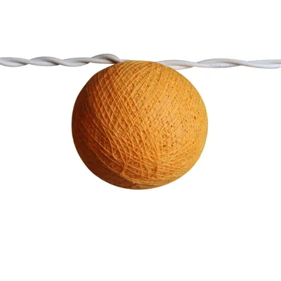Produktbild von Lichterkettenkugel - Cocoon Kugel - orange hell