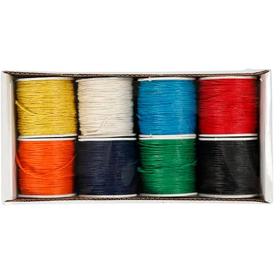 Produktbild von Creativ Company Baumwollkordel-Set 1 mm Multi 8x40 m Bastelgarn