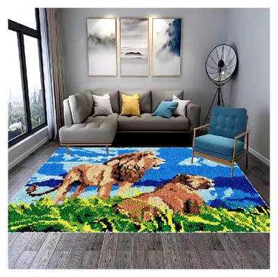 Immagine prodotto di Kit per realizzare un tappeto annodato, dimensioni 55 x 75 cm