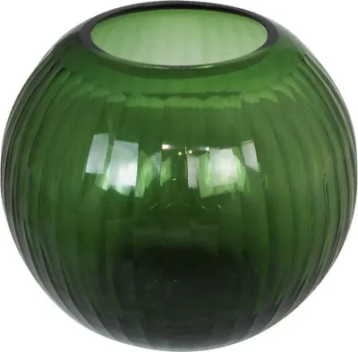 Produktbild von Kaheku Vase Portillio Optik kugel grün 29Ø 28h  1265001087