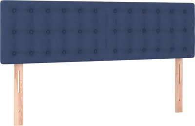 Obrázek produktu pro vidaXL Čela postele Modrá 144 x 5 x 78/88 cm Látka