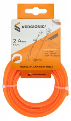 Obrázok produktu pre Rezacia šnúra 2,4 mm x 15 m štvorcová pre silné vyžínače