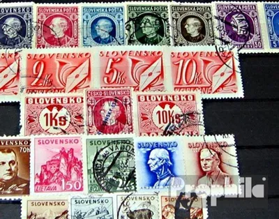 Produktbild von Briefmarken Slowakei 25 verschiedene Marken