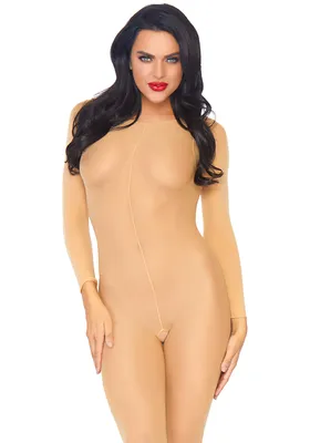 Produktbild von Long Sleeves Bodystocking - Groesse: O/S - Farbe: Nude