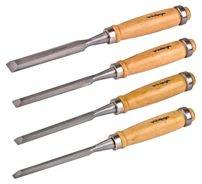 Dema Stechbeitel-Satz 4 tlg. Stemmeisen Stecheisen Schnitzmesser Holz Schnitzwerkzeug 4031765206358 914063 20635