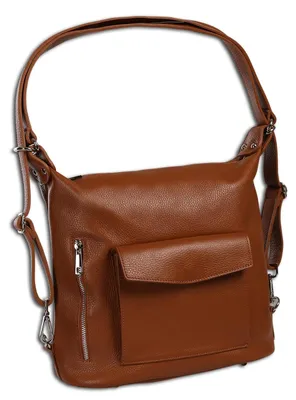Produktbild von Toscanto braune Schultertasche, Cityrucksack groß 38x32x14cm ORT103RC4