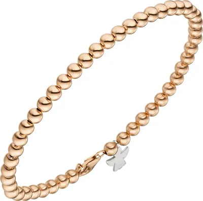 Produktbild von JOBO Armband Engel 585 Gold Rotgold Weißgold bicolor 19 cm Schutzengel