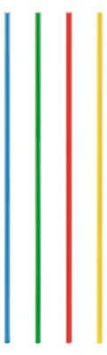Produktbild von 50 bunte Papiertrinkhalme extra lang Ø8mm 80cm